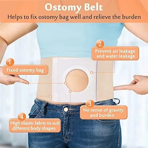 Mybow Ostomy Belt Hernia Support for Men & Women, XL 40-43 Inch Waist | Post-Operative Abdominal Binder thumbnail 2