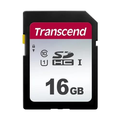 Transcend 16GB SDHC Memory Card | 95MB/s Read, 45MB/s Write, Class 10, U3, V30 thumbnail 1
