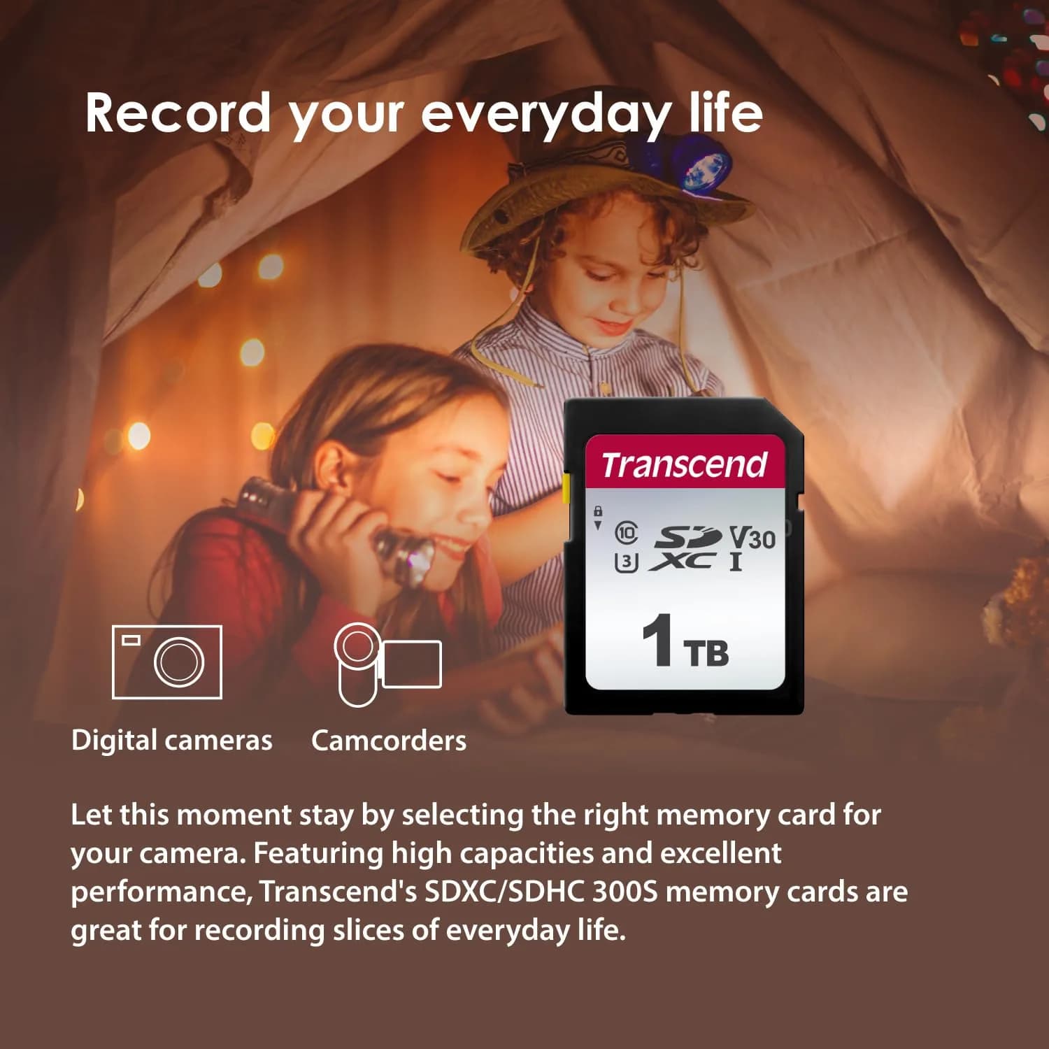 Transcend 16GB SDHC Memory Card | 95MB/s Read, 45MB/s Write, Class 10, U3, V30 - view 3