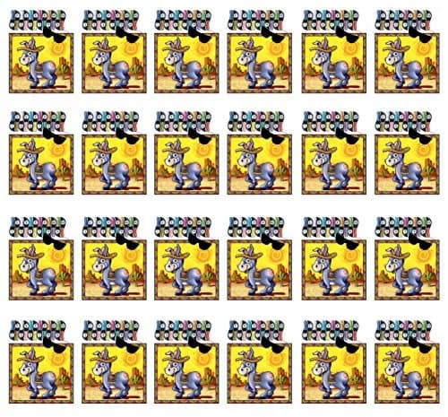 Beistle Donkey Activity Sets – 24 Party Posters & Game Supplies | Bright Colorful Fiesta & Western Fun thumbnail 1