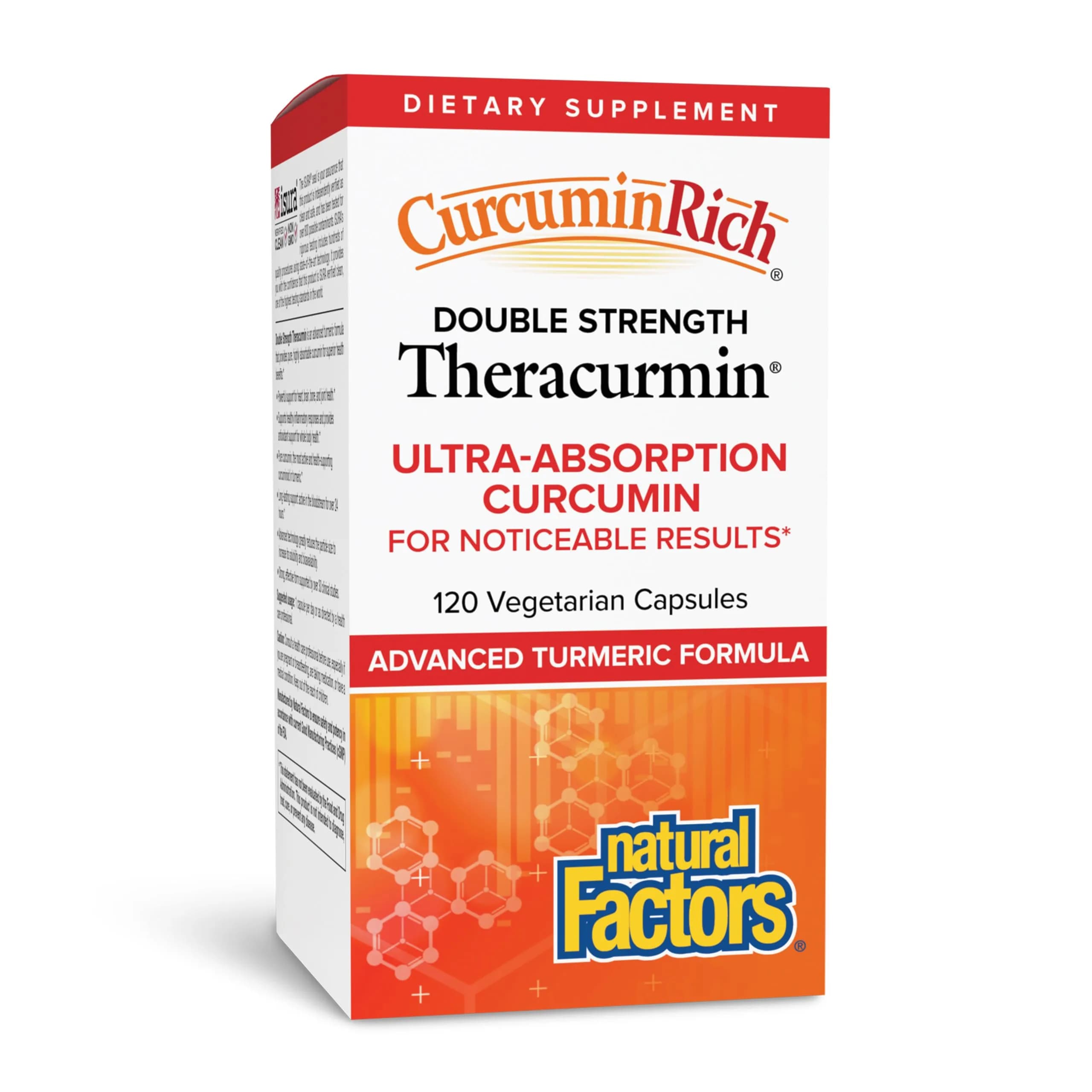 Natural Factors CurcuminRich Double Strength Theracurmin 120 Capsules | Supports Joint & Heart Health — Capsule