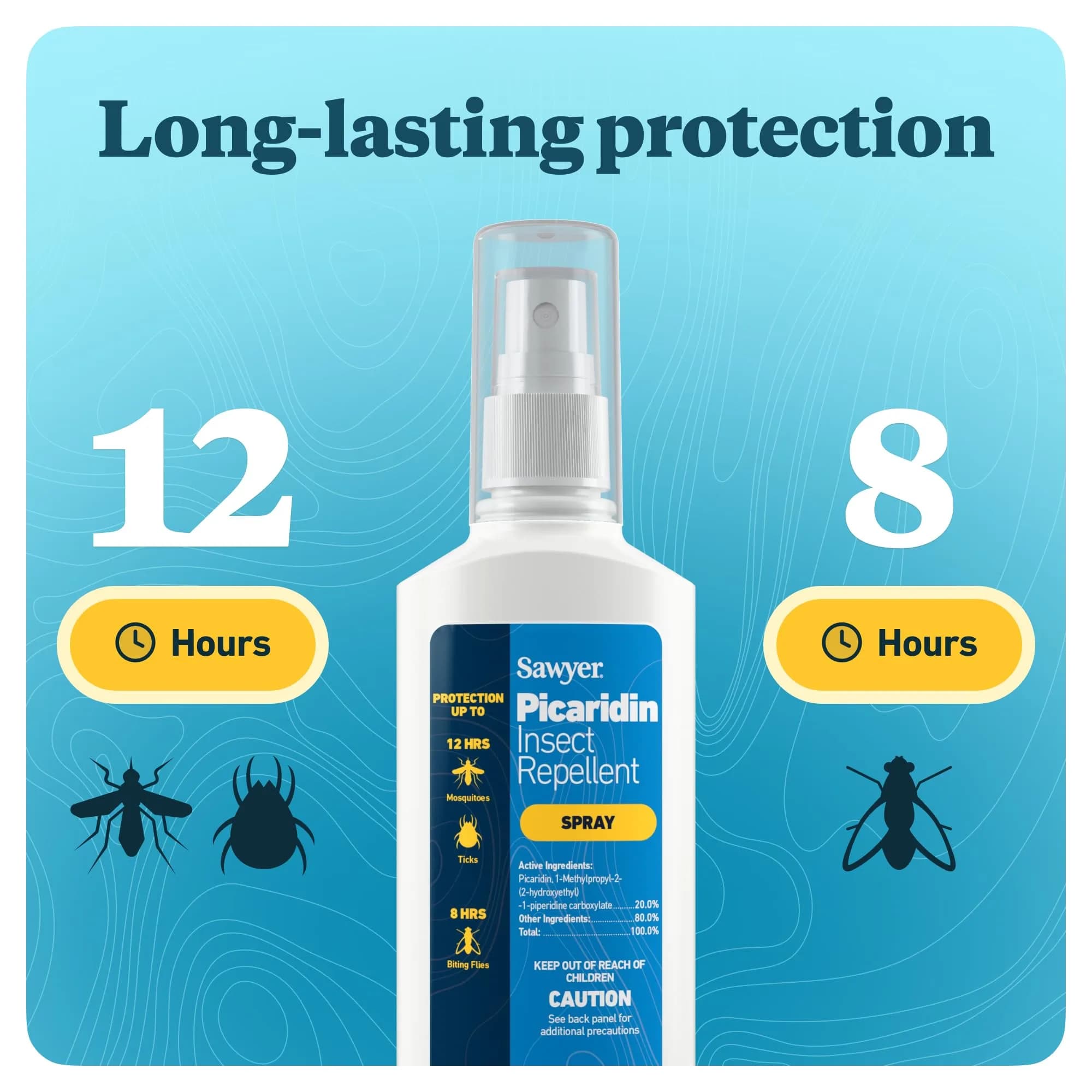 Sawyer Picaridin Insect Repellent Spray 236ml (8 Fl Oz) | EPA Registered, Fragrance-Free - view 6