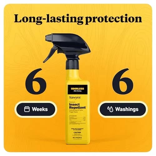 Sawyer Products Premium Permethrin Insect Repellent for Clothing & Gear Twin Pack 710ml (24 Fl Oz) | EPA Registered, Odorless Protection thumbnail 4