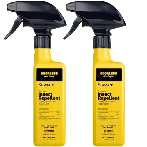 Sawyer Products Premium Permethrin Insect Repellent for Clothing & Gear Twin Pack 710ml (24 Fl Oz) | EPA Registered, Odorless Protection thumbnail 1