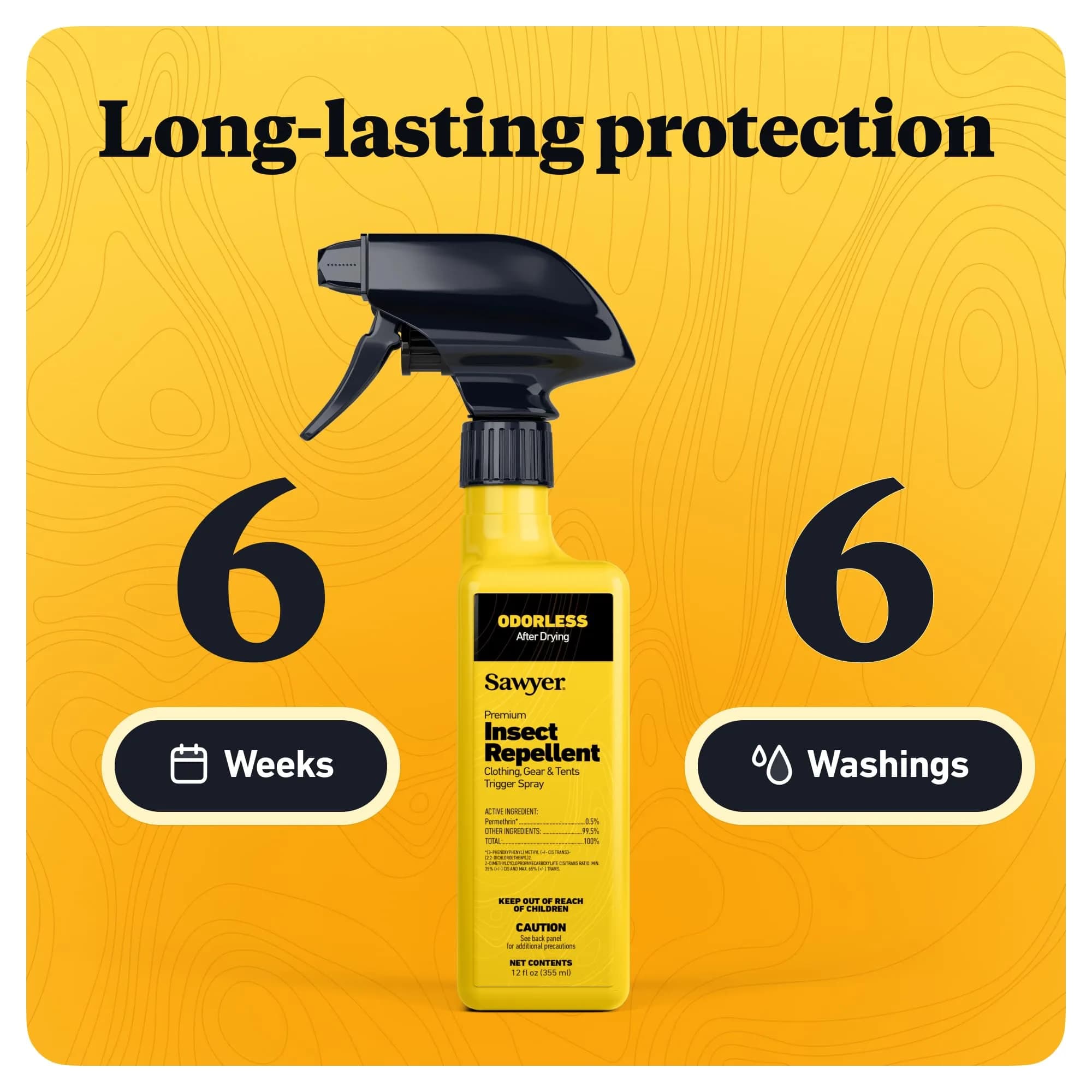 Sawyer Products Premium Permethrin Insect Repellent for Clothing & Gear Twin Pack 710ml (24 Fl Oz) | EPA Registered, Odorless Protection - view 4