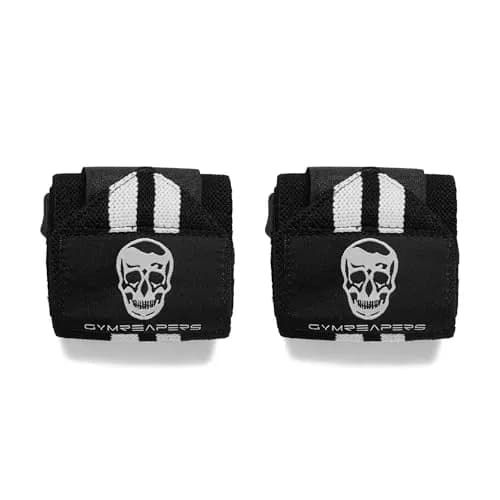 Gymreapers White 18 inch (45.7 cm) Wrist Wraps | Competition Grade Support for Powerlifting & Strength Training thumbnail 7
