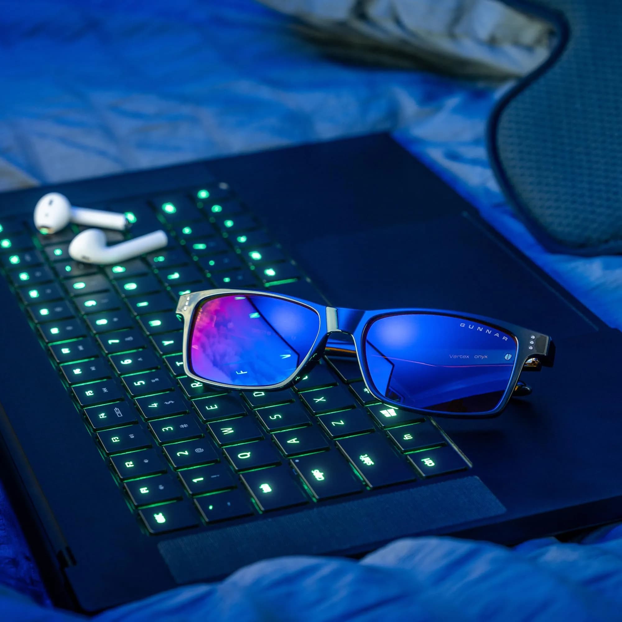 Gunnar Riot Amber Tinted Gaming Glasses 58mm Lens Width | Patented Blue Light Blocking Lens Technology - view 8