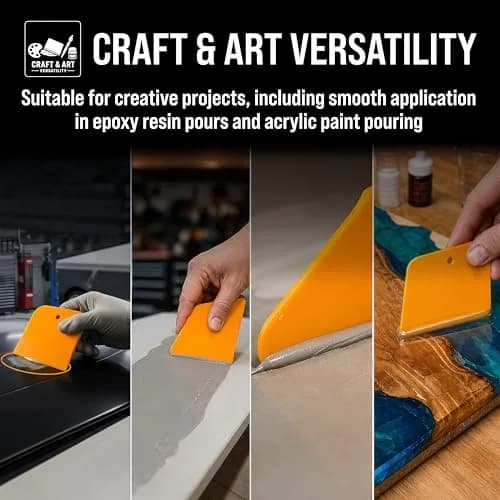 Custom Shop 4 Inch Plastic Filler Spreader Tools for Automotive | Versatile Body Repair Set thumbnail 6