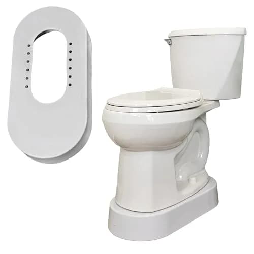 Toilevator Toilet Base Riser 3.5" | Supports 500 lb, Built-in Stability, Discreet Installation thumbnail 1