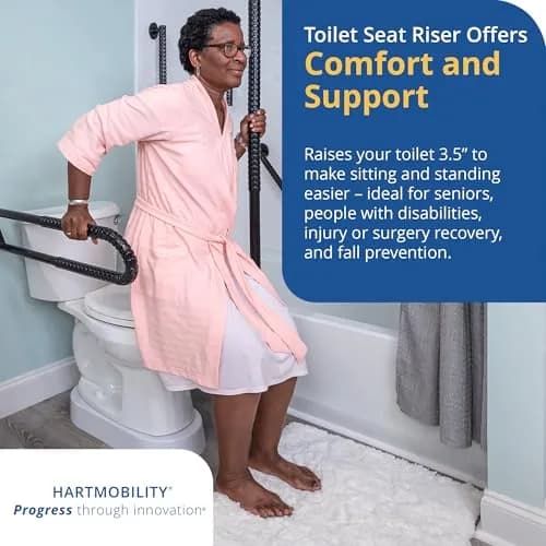 Toilevator Toilet Base Riser 3.5" | Supports 500 lb, Built-in Stability, Discreet Installation thumbnail 5
