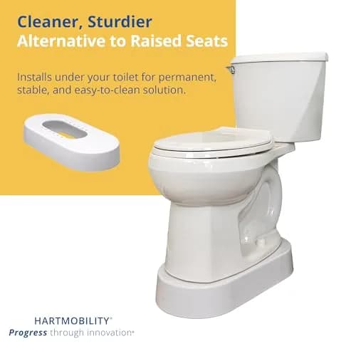 Toilevator Toilet Base Riser 3.5" | Supports 500 lb, Built-in Stability, Discreet Installation thumbnail 6