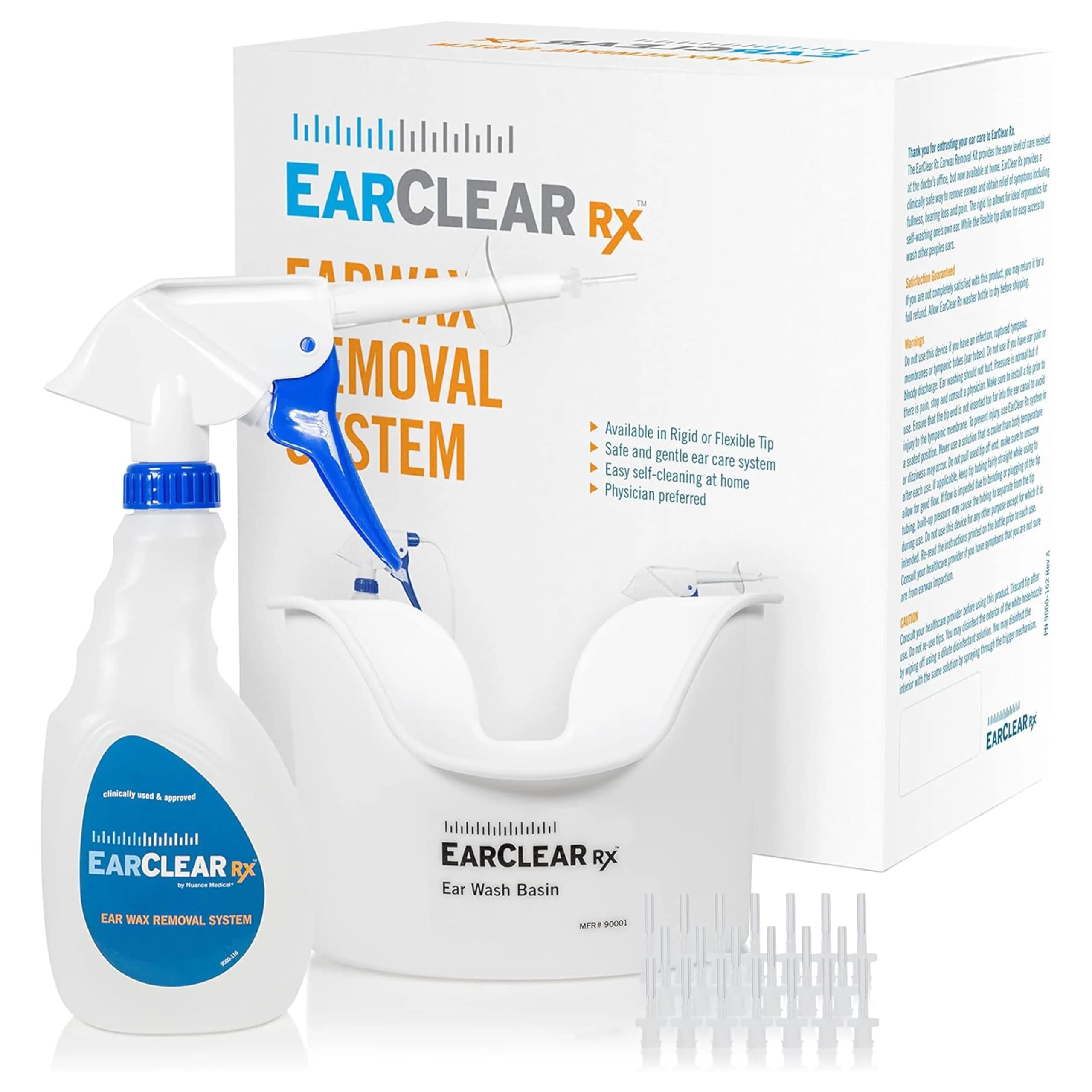 Nuance Medical EarClear RX Ear Wax Removal Kit 22 Piece Set | Physician-Preferred Ear Cleaning System - main product image