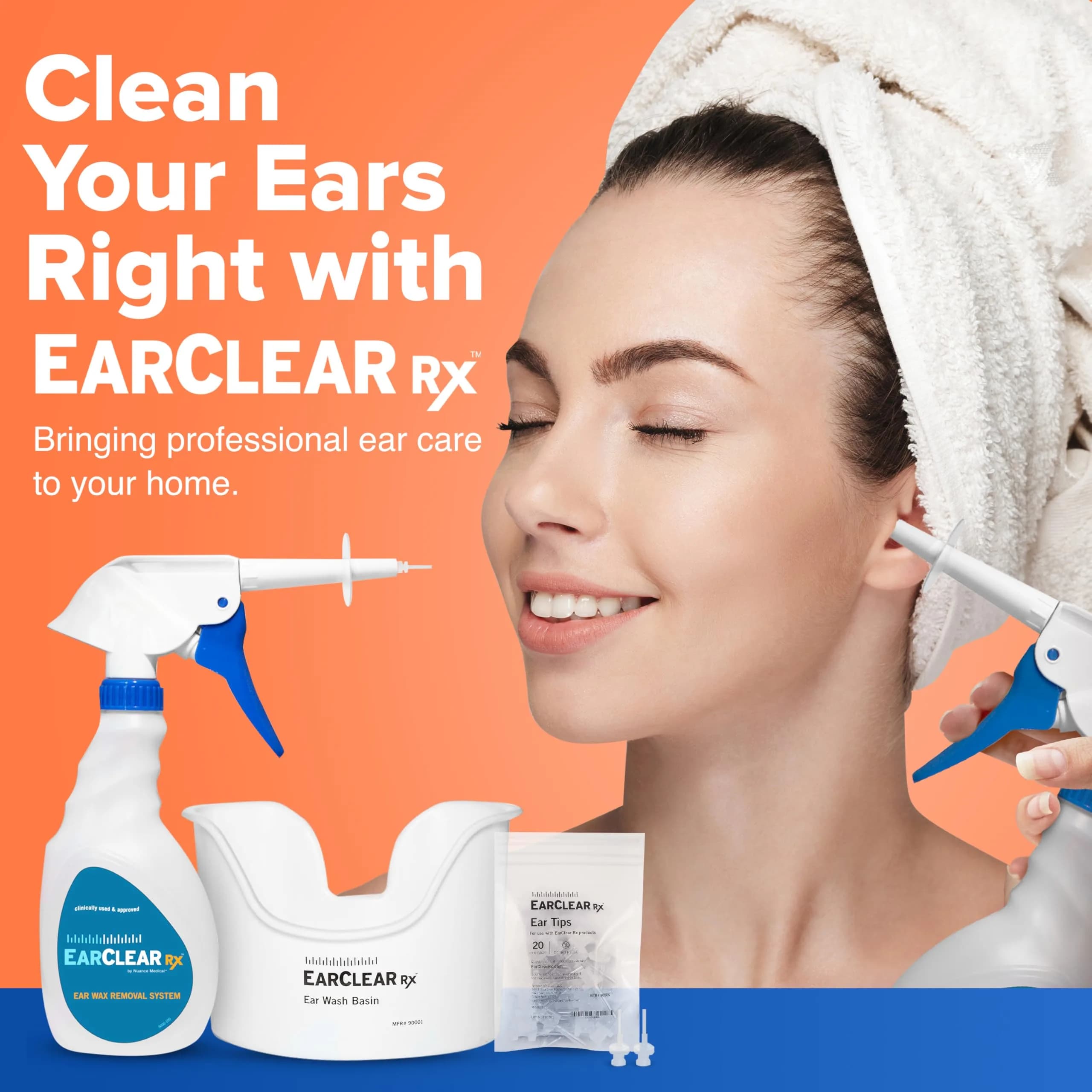 Nuance Medical EarClear RX Ear Wax Removal Kit 22 Piece Set | Physician-Preferred Ear Cleaning System - view 8