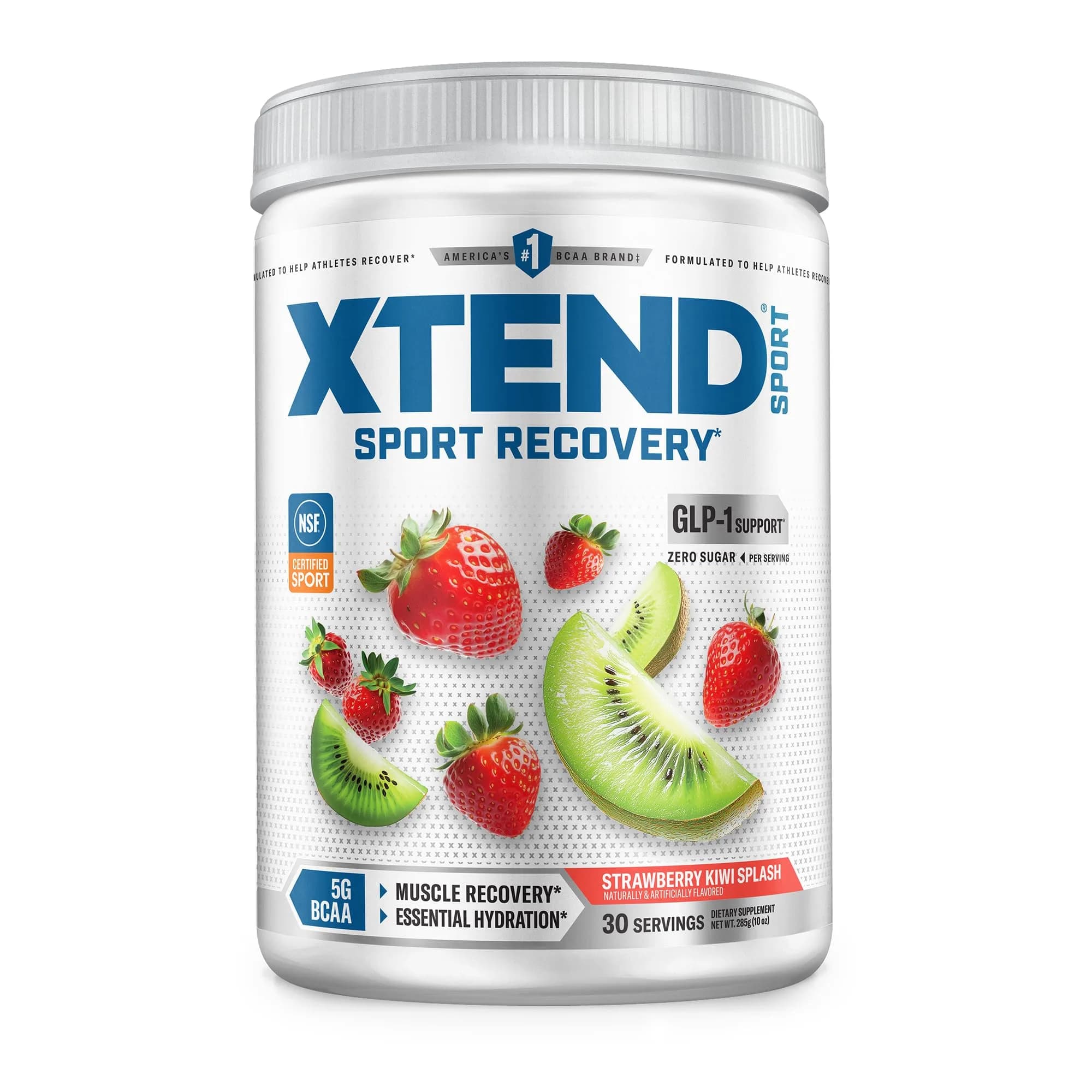Xtend BCAA Powder Strawberry Kiwi Splash | Electrolyte Recovery & Hydration (12.2 oz, Pack of 2) — Strawberry Kiwi Splash