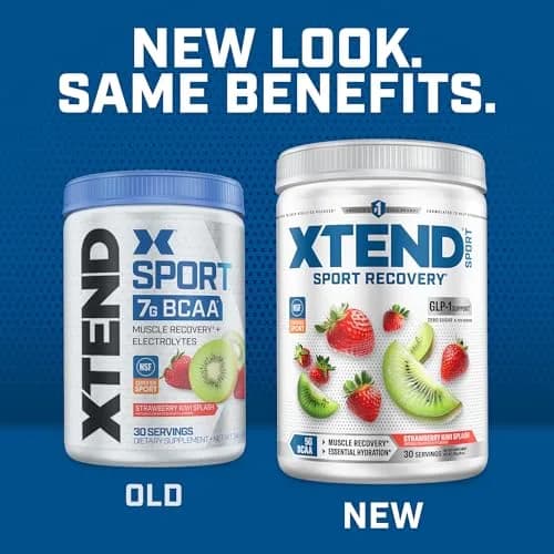 Xtend Sport BCAA Powder for Recovery, Strawberry Kiwi Splash | Sugar-Free Muscle Recovery Supplement (12.2 Ounce) thumbnail 4