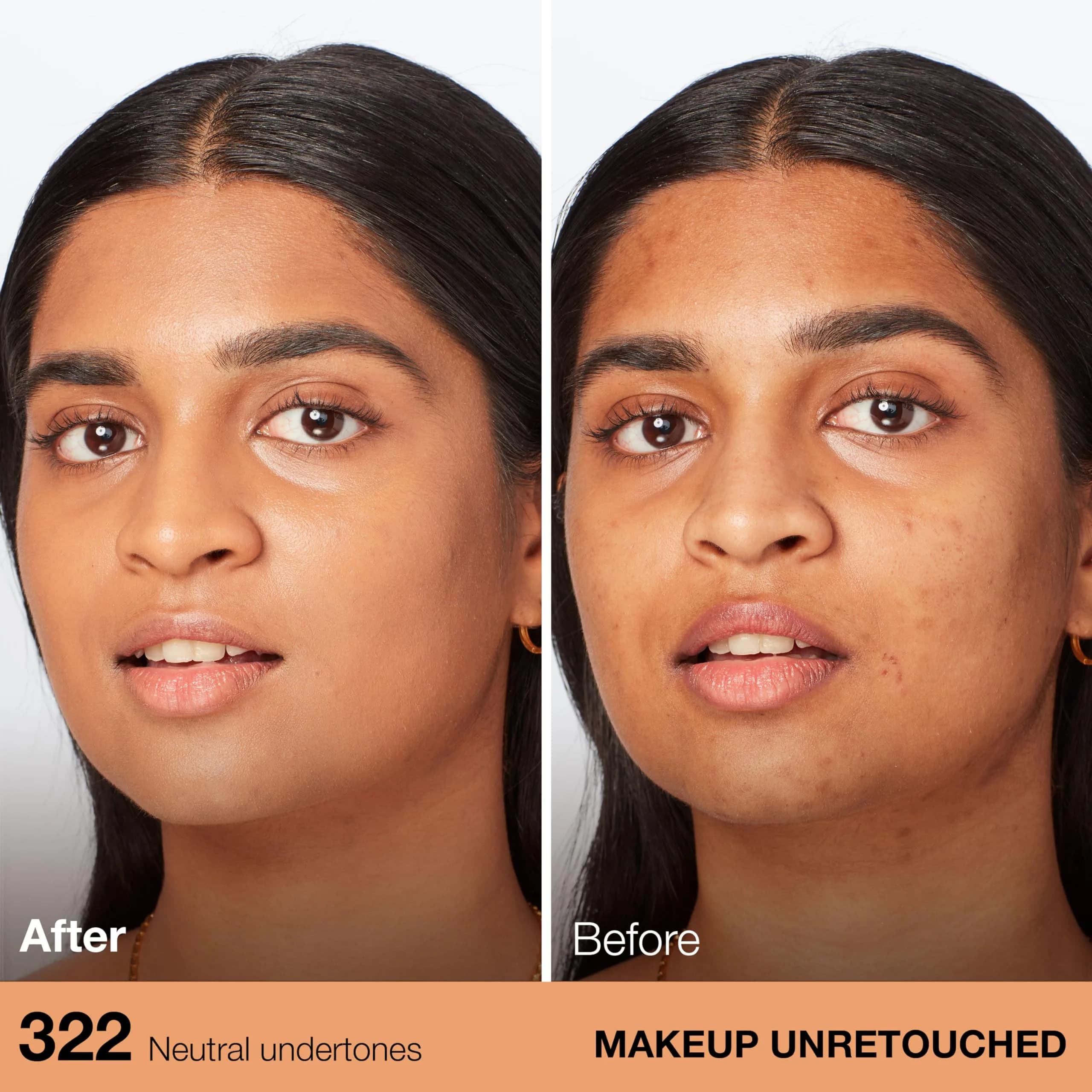 Maybelline Fit Me Dewy + Smooth Foundation, 322 Warm Honey, 29.57ml (1 Fl Oz) | Hydrating Luminous Finish - view 3