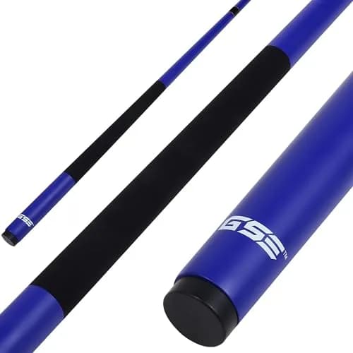 GSE Games & Sports Expert Fiberglass Graphite Pool Cue Stick 58" 20oz | Warp-Resistant Matte Blue thumbnail 1