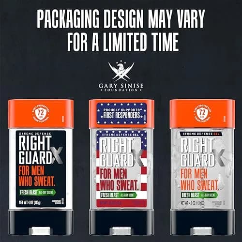 Right Guard Xtreme Defense Antiperspirant Deodorant Gel, Fresh Blast Scent, 4 oz (118 ml) | 72-Hour Odor Control thumbnail 2