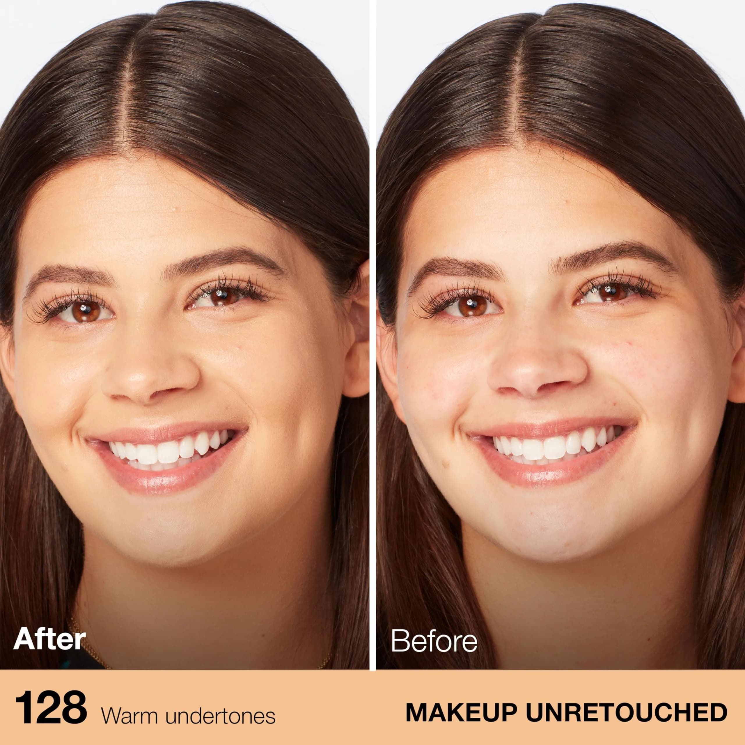 Maybelline Fit Me Dewy + Smooth Foundation, 128 Warm Nude, 29.57ml | Hydrating Luminous Finish - view 3