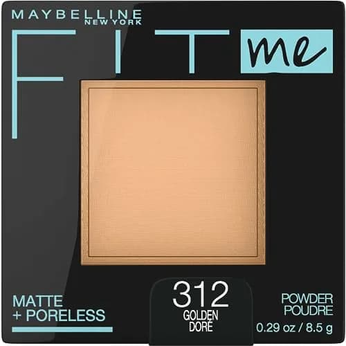 Maybelline Fit Me Matte + Poreless Pressed Face Powder Makeup & Setting Powder Golden 0.29 oz (8.2 g) | Shine Control for Normal to Oily Skin thumbnail 1