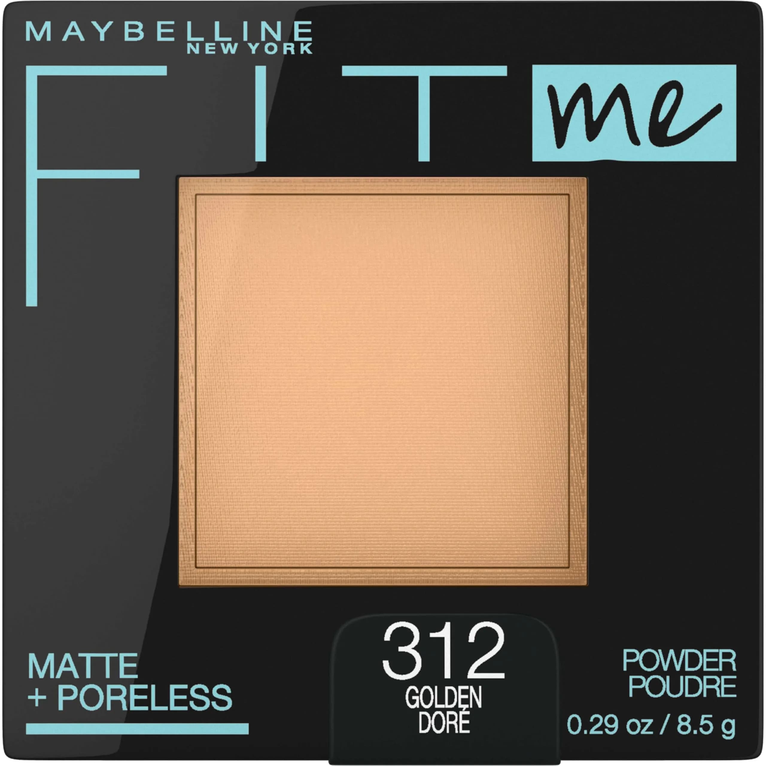 Maybelline Fit Me Matte + Poreless Pressed Face Powder Makeup & Setting Powder Golden 0.29 oz (8.2 g) | Shine Control for Normal to Oily Skin - main product image