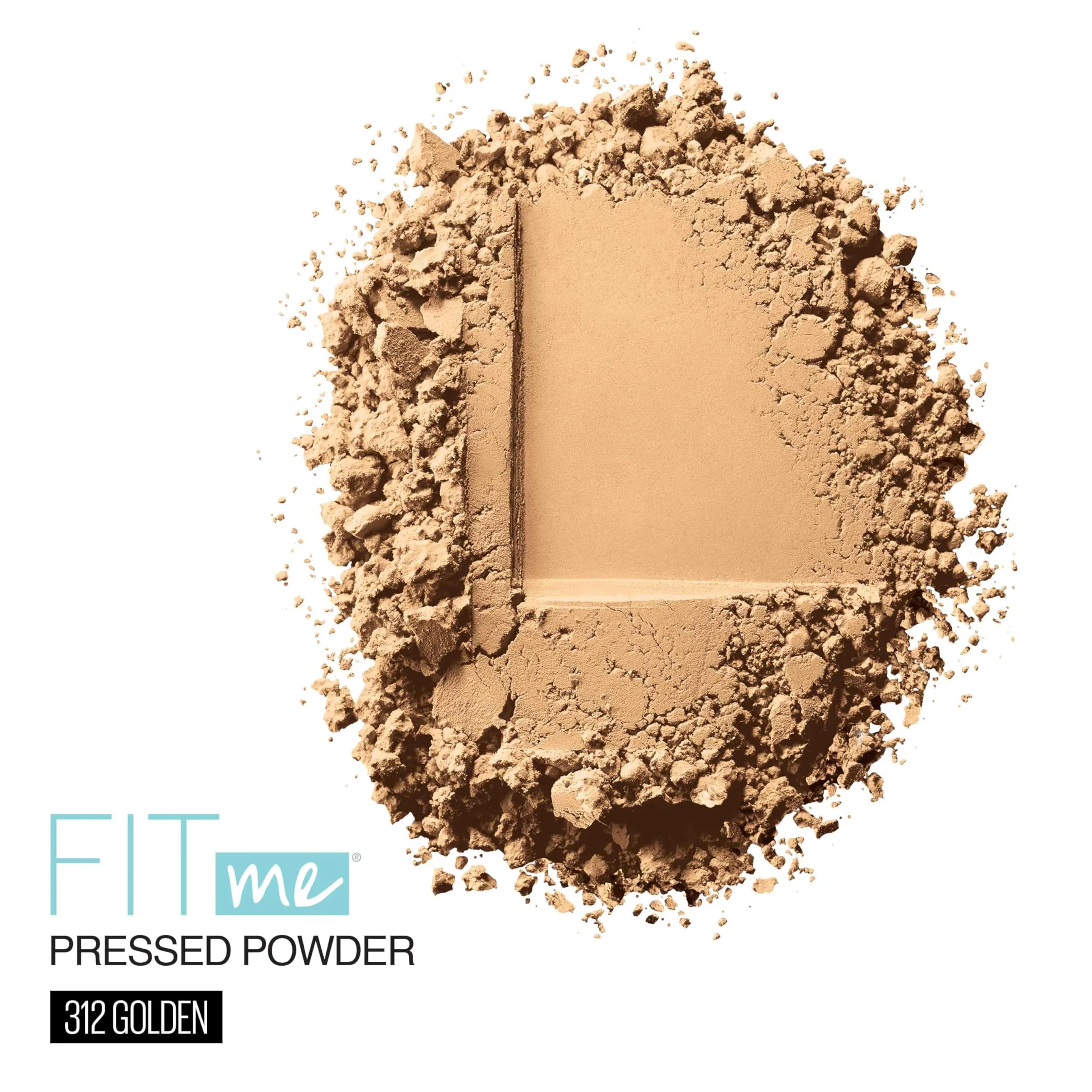Maybelline Fit Me Matte + Poreless Pressed Face Powder Makeup & Setting Powder Golden 0.29 oz (8.2 g) | Shine Control for Normal to Oily Skin - view 2