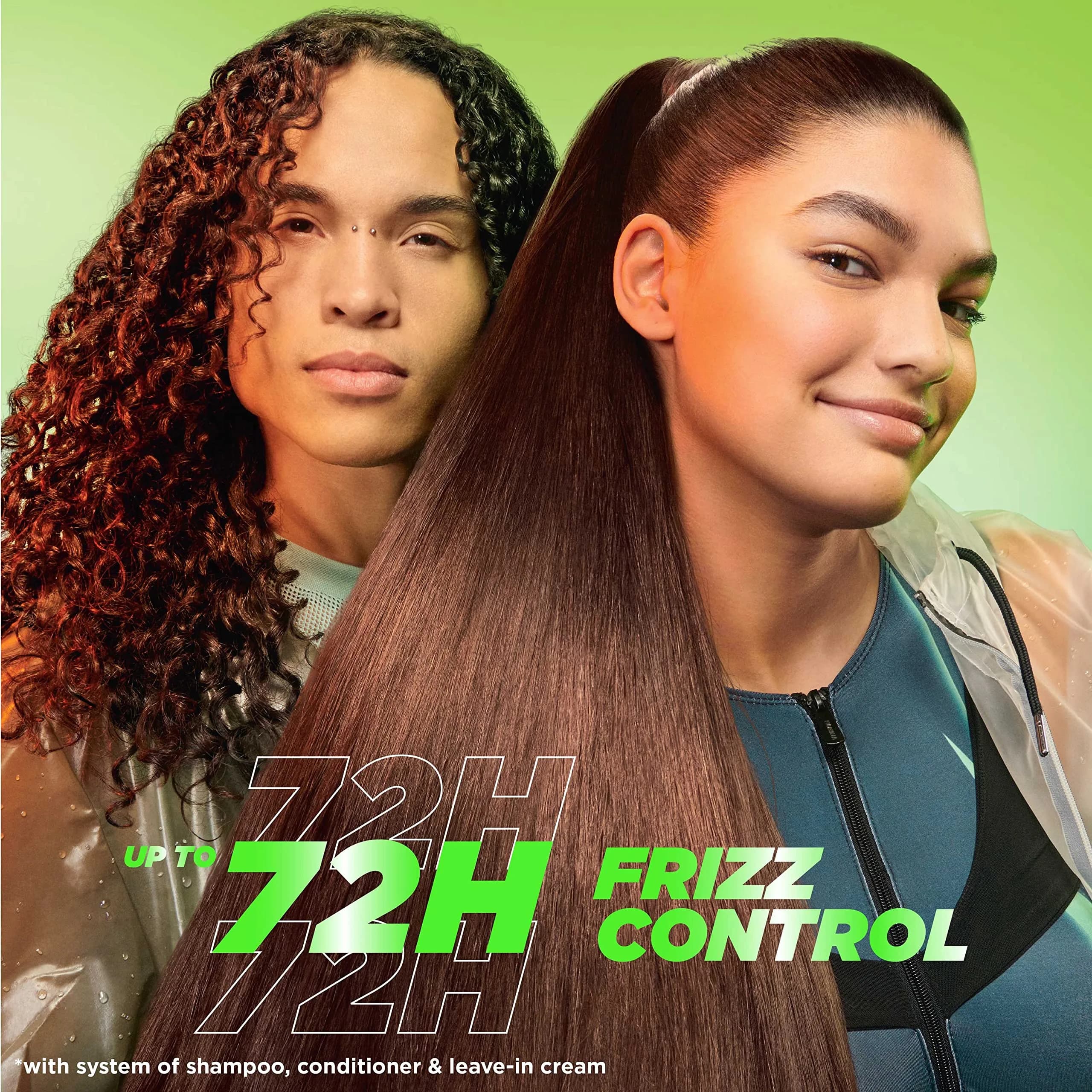 Garnier Fructis Sleek and Shine Anti-Frizz Serum for Frizzy, Dry, Unmanageable Hair 150ml (5.1 Fl Oz) | Tames Frizz with Moroccan Argan Oil - view 2