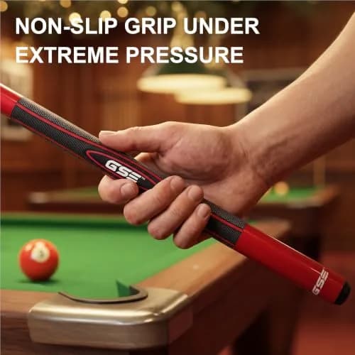 GSE Games & Sports Expert Red 18oz 2-Piece Fiberglass Graphite Composite Pool Cue Stick | 156 cm (58") Length thumbnail 6