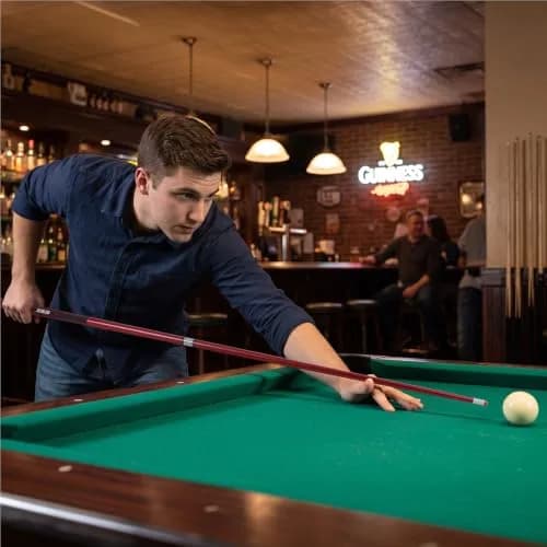 GSE Games & Sports Expert Red 18oz 2-Piece Fiberglass Graphite Composite Pool Cue Stick | 156 cm (58") Length thumbnail 8