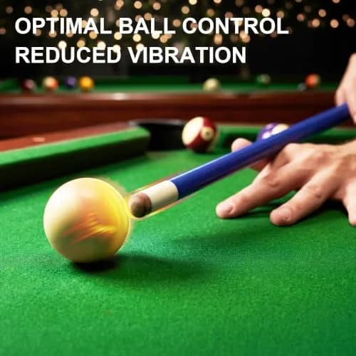 GSE Games & Sports Expert Blue 20oz 58" 2-Piece Fiberglass Graphite Composite Pool Cue Stick | Warp-Resistant Construction thumbnail 5