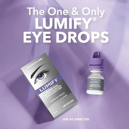 LUMIFY Redness Relief Eye Drops 7.5ml (0.25 Fl Oz) | FDA Approved for Whiter, Brighter Eyes thumbnail 5
