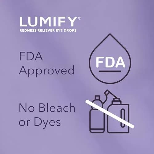 LUMIFY Redness Relief Eye Drops 7.5ml (0.25 Fl Oz) | FDA Approved for Whiter, Brighter Eyes thumbnail 6