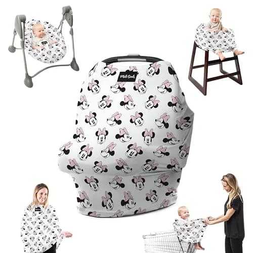 Milk Snob Original Disney 5-in-1 Cover Minnie Mouse | Breathable Rayon Blend for Car Seat, Nursing, Shopping Cart, High Chair, Stroller thumbnail 1