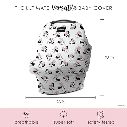 Milk Snob Original Disney 5-in-1 Cover Minnie Mouse | Breathable Rayon Blend for Car Seat, Nursing, Shopping Cart, High Chair, Stroller thumbnail 8