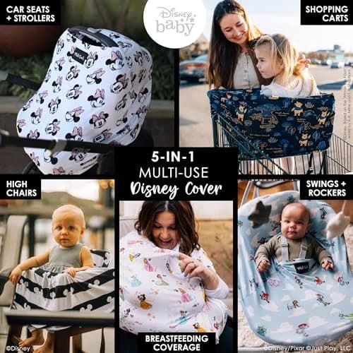 Milk Snob Original Disney 5-in-1 Cover Minnie Mouse | Breathable Rayon Blend for Car Seat, Nursing, Shopping Cart, High Chair, Stroller thumbnail 2