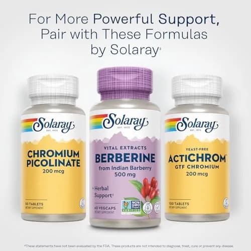 SOLARAY Berberine Extract 500 mg | Herbal Support for Active Lifestyle (70-120 chars) thumbnail 6