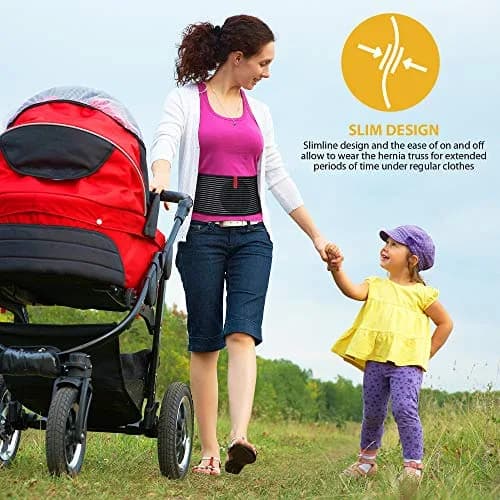 ORTONYX Umbilical Hernia Belt for Men and Women, Abdominal Binder L-XXL (35.8"-49.2") | Targeted Hernia Support & Pain Relief thumbnail 7