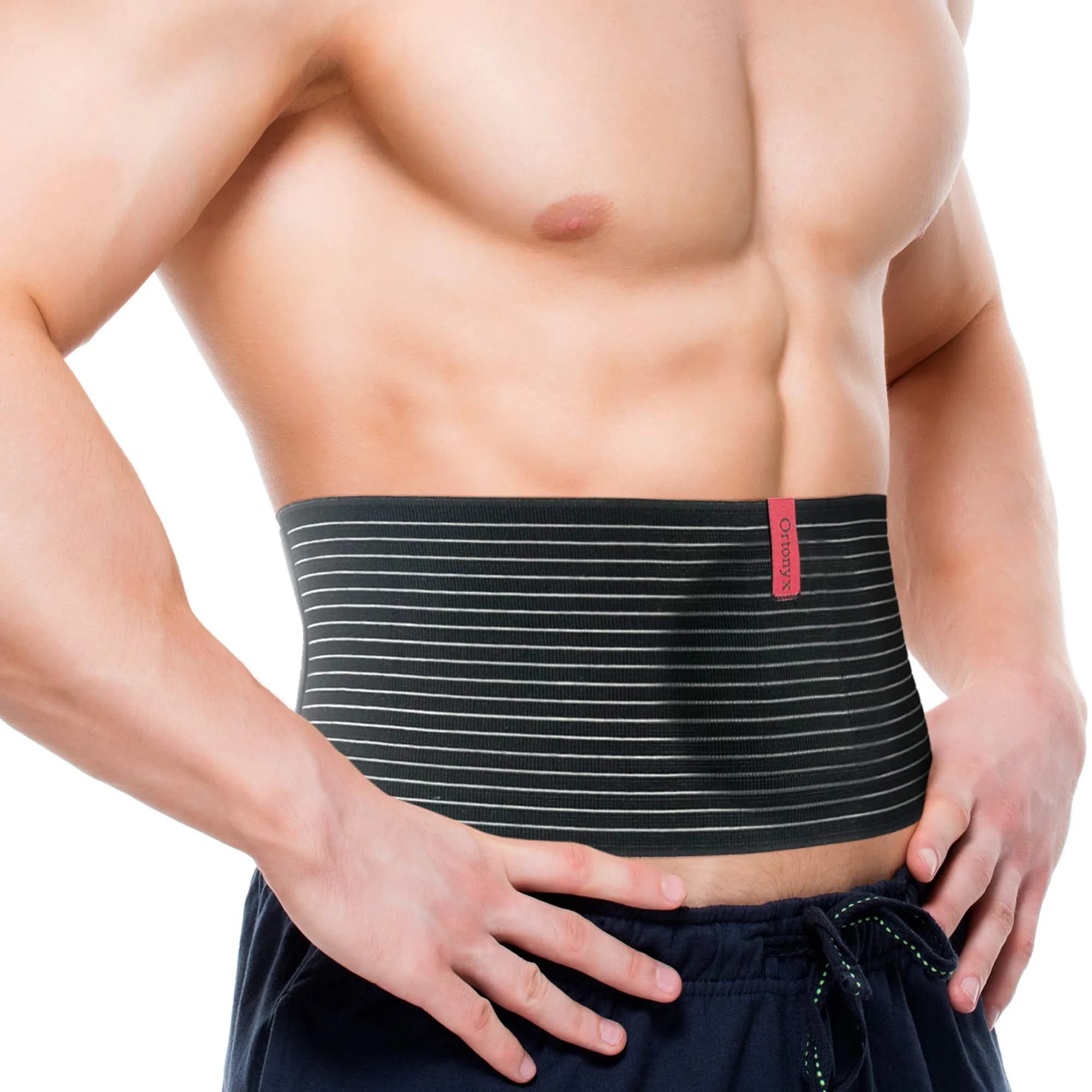 ORTONYX Umbilical Hernia Belt for Men and Women, Abdominal Binder L-XXL (35.8"-49.2") | Targeted Hernia Support & Pain Relief