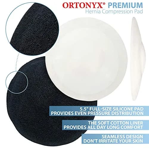 ORTONYX Umbilical Hernia Belt for Men and Women, Abdominal Binder L-XXL (35.8"-49.2") | Targeted Hernia Support & Pain Relief thumbnail 4