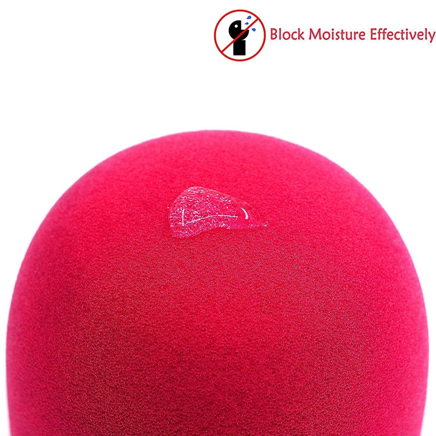 YOUSHARES Foam Microphone Windscreen for Blue Yeti, Yeti Pro, MXL, Audio Technica - Red (7.8cm / 3.1in) - view 5