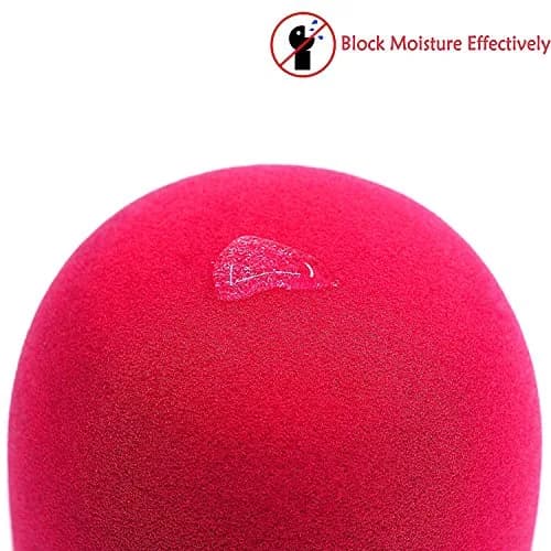 YOUSHARES Foam Microphone Windscreen for Blue Yeti, Yeti Pro, MXL, Audio Technica - Red (7.8cm / 3.1in) thumbnail 5