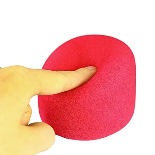 YOUSHARES Foam Microphone Windscreen for Blue Yeti, Yeti Pro, MXL, Audio Technica - Red (7.8cm / 3.1in) thumbnail 6