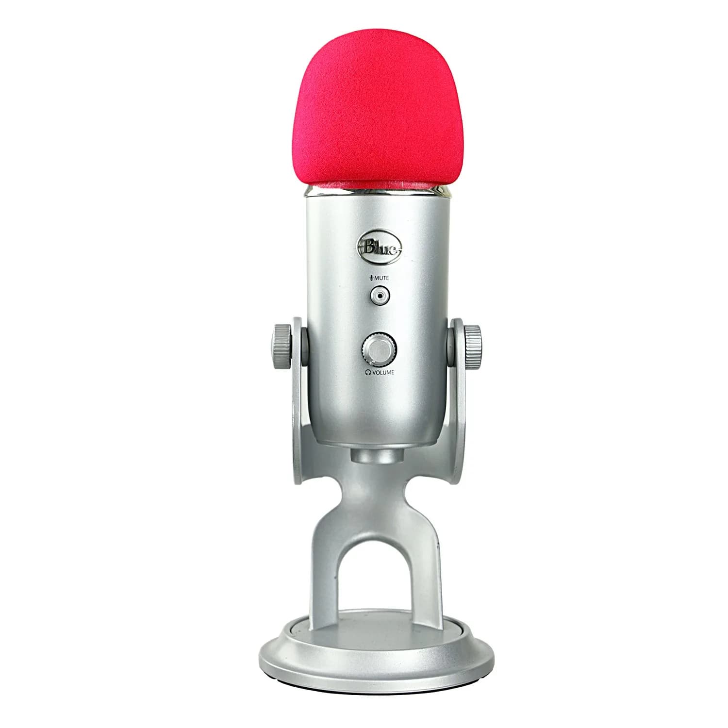 YOUSHARES Foam Microphone Windscreen for Blue Yeti, Yeti Pro, MXL, Audio Technica - Red (7.8cm / 3.1in) - view 3