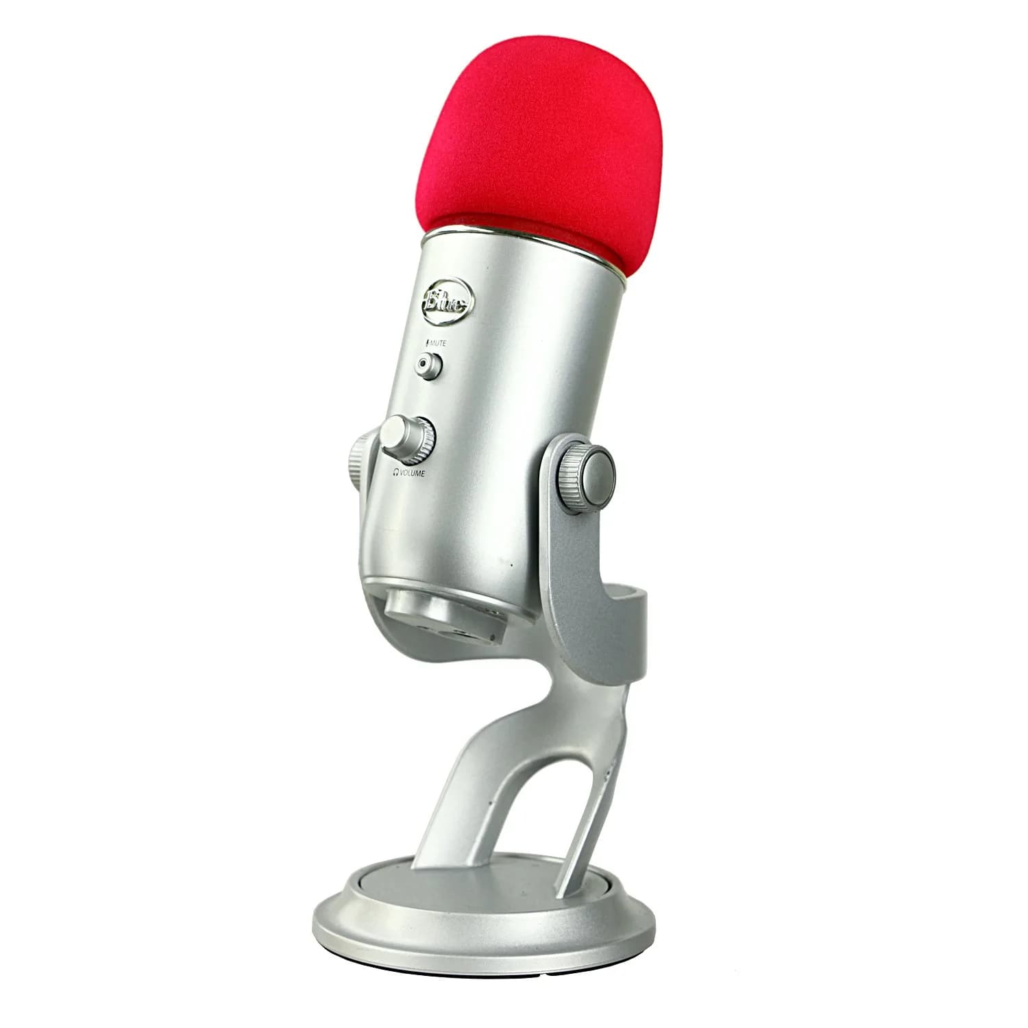 YOUSHARES Foam Microphone Windscreen for Blue Yeti, Yeti Pro, MXL, Audio Technica - Red (7.8cm / 3.1in) - view 4