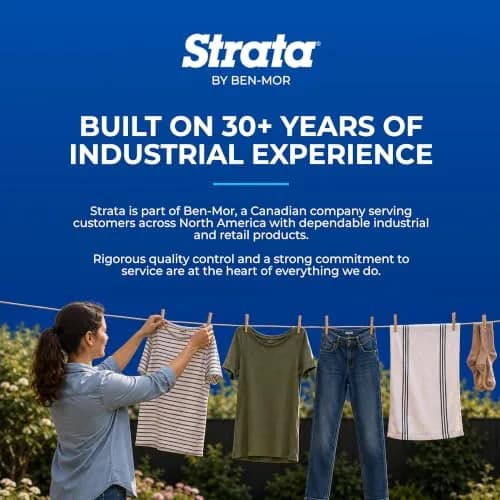 Strata Heavy-Duty Clothesline Kit, 150 ft Steel Cable, Aged Bronze | Rustproof Galvanized Steel for Outdoor Use thumbnail 8