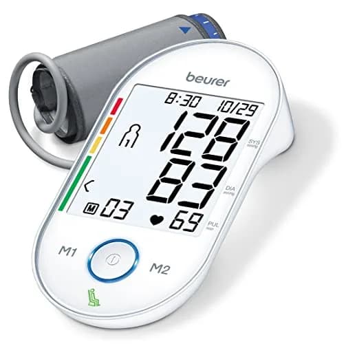 Beurer BM55 Automatic Blood Pressure Monitor | XL Backlit Display, 2 Users, 120 Memories, WHO Risk Indicator thumbnail 1