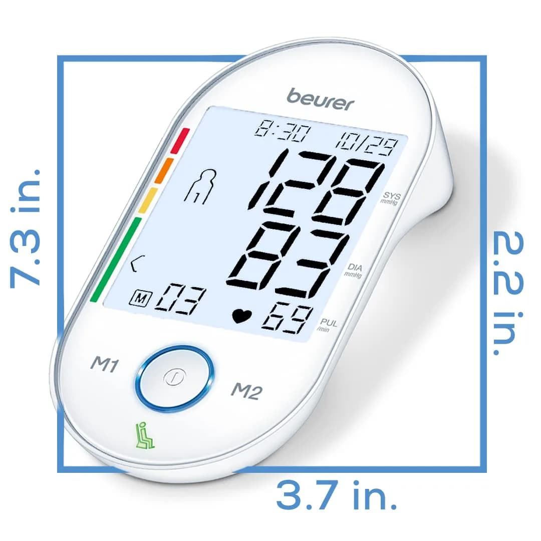 Beurer BM55 Automatic Blood Pressure Monitor | XL Backlit Display, 2 Users, 120 Memories, WHO Risk Indicator - view 9