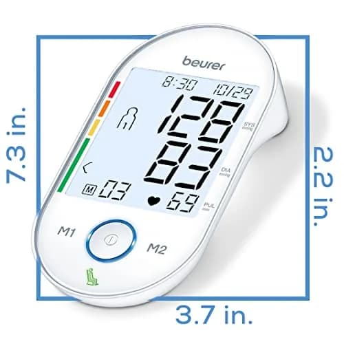 Beurer BM55 Automatic Blood Pressure Monitor | XL Backlit Display, 2 Users, 120 Memories, WHO Risk Indicator thumbnail 9