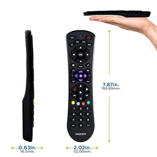 Philips Universal Remote Control for Samsung, Vizio, LG, Sony, Sharp, Roku | 4 Device Control thumbnail 6