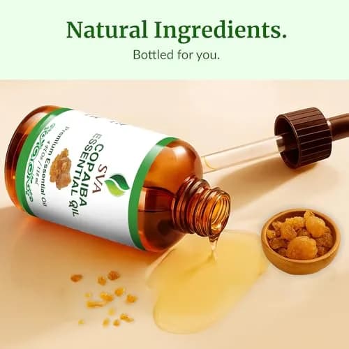SVA ORGANICS Copaiba Essential Oil 118 ml (4 Fl Oz) | Steam Distilled, Natural Aroma for Diffuser, Skin & Hair Care thumbnail 8